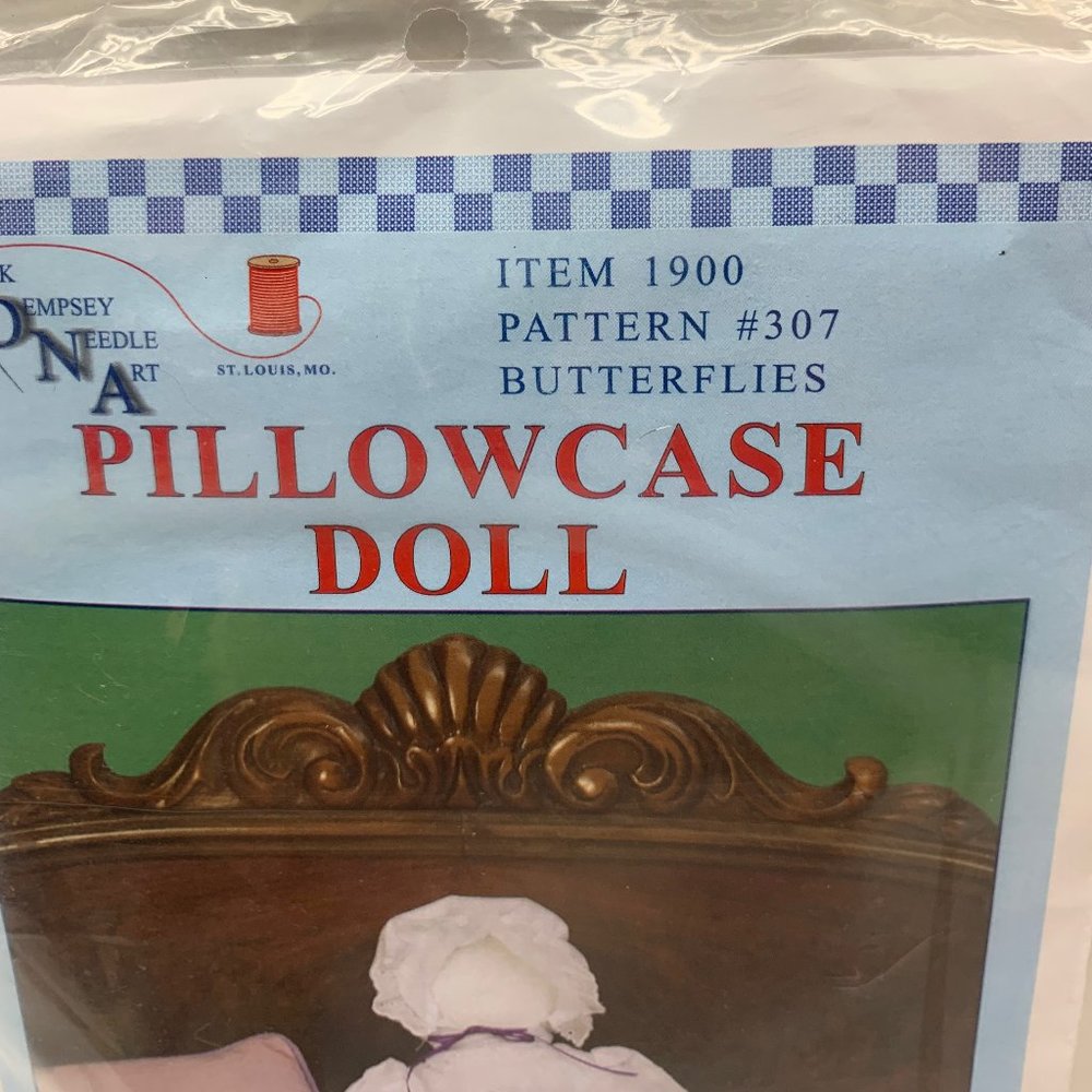 Jack Dempsey Pillowcase Doll Butterflies kit - Picture 4 of 5